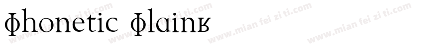 Phonetic Plain字体转换